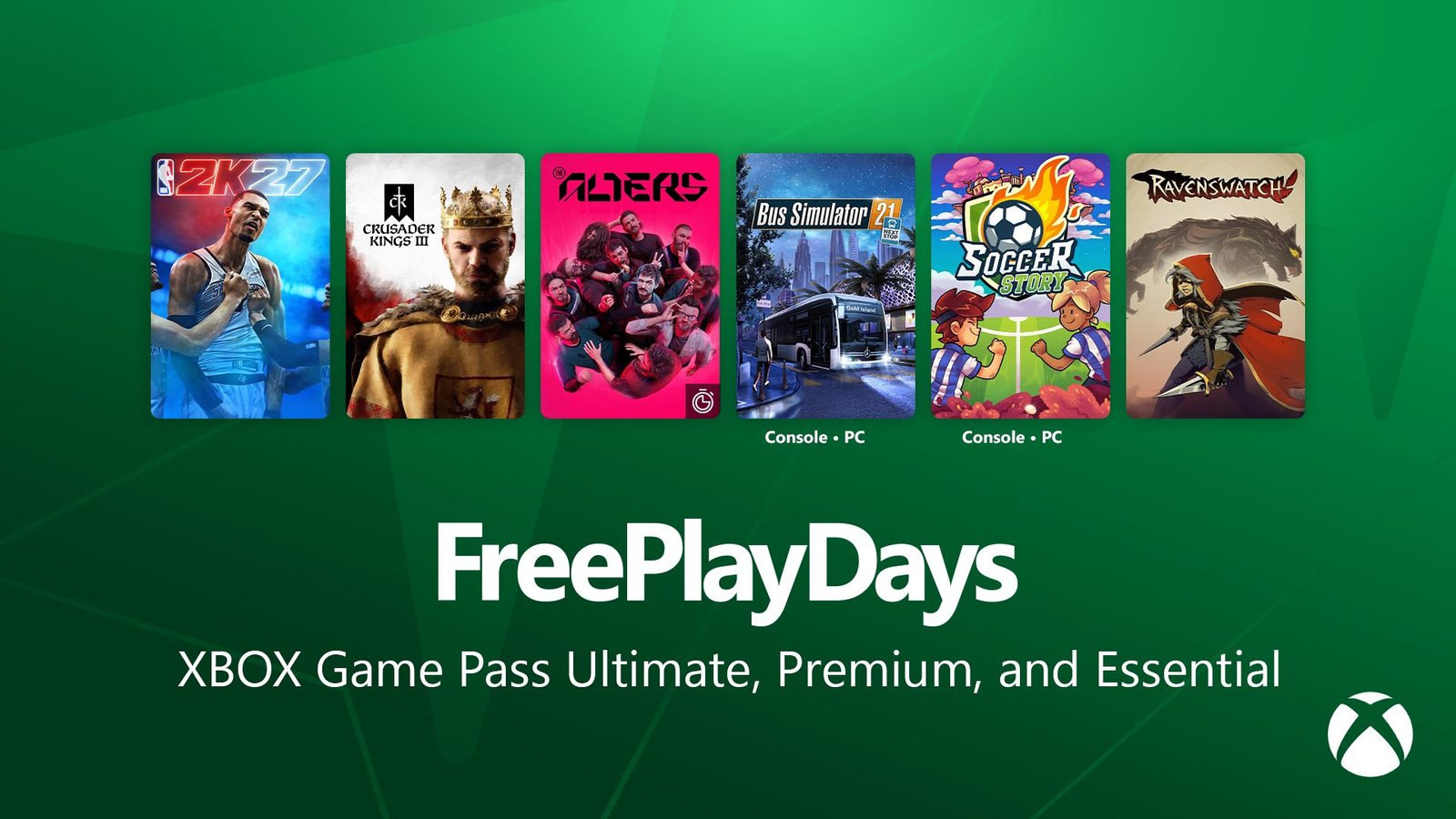 Illustrative image related to Xbox Free Play Days Lineup Runs October 15 to 18